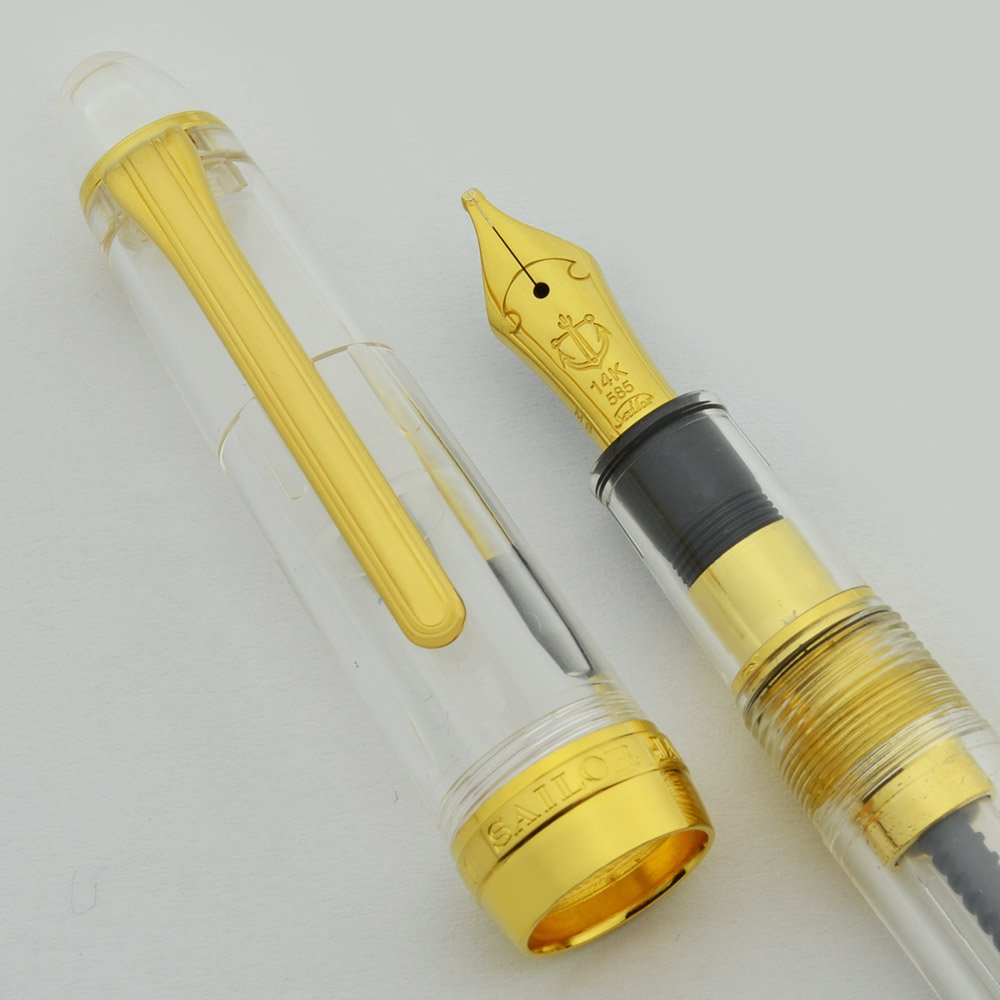 Sailor 1911 Fountain Pen - Standard Size, Clear Demonstrator, MS